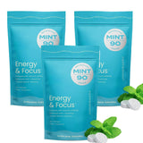 Energy Caffeine GUM (90Pieces) - Sugar Free with L-theanine + Caffeine