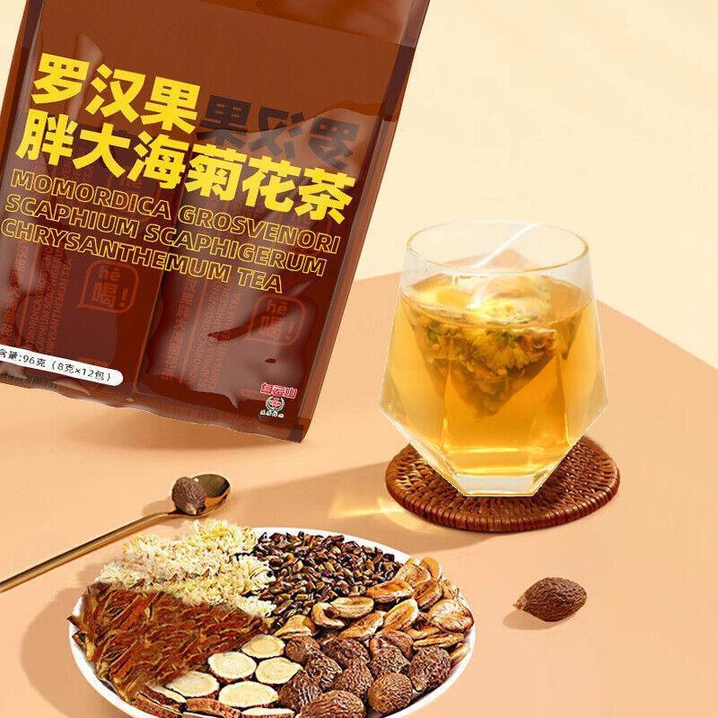 Health Tea Bag Pang Da Hai Luo Han Guo Chrysanthemum Tea Smoker's Tea