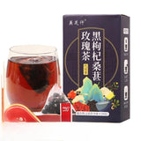 Classic Chinese Rose Goji Berry Tea Black Goji Berries, Mulberry, Rose Tea