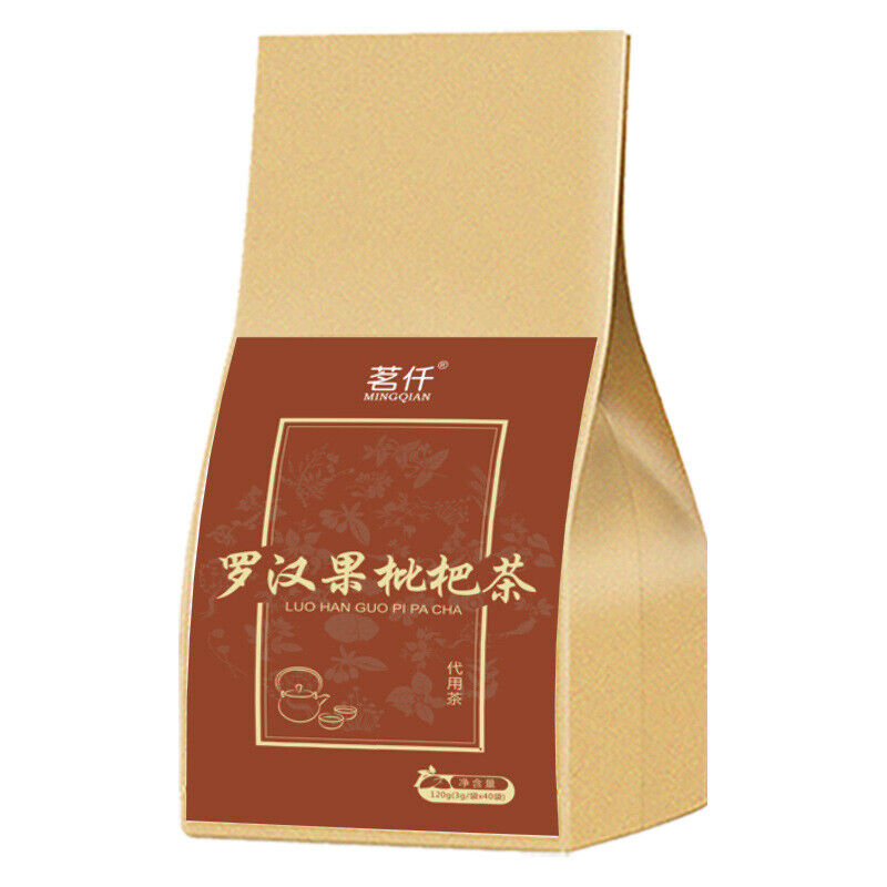 120g 罗汉果清润茶枇杷叶茶非清杮润杮茶 Luo Han Guo Qing Run Tea Loquat Leaf Tea 3g*40 bags Main image