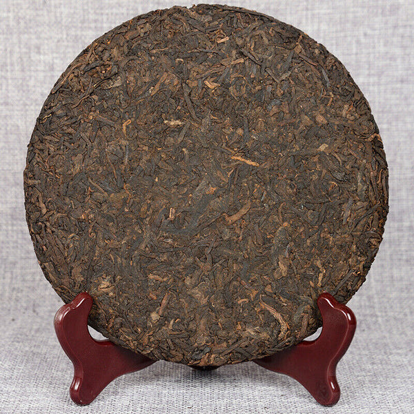 357 g Yunnan deep mountain wild flavor cooked cake seven sub cake Pu'er tea