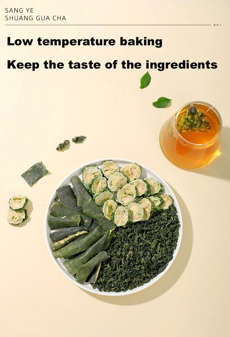 Melon Bitter Melon Tea Brewing Water Tea Health Mulberry Leaf Winter