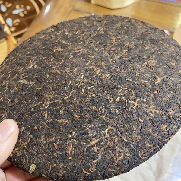 357g Aged Puerh Tea Old Tree Tea Leaves Fermented Pressed Puerh Ripe Tea Cake
