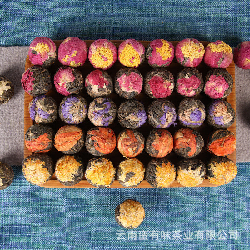 500gYunnan Puerh Tea,Handmade Raw Tea Dragon Balls Flower Tea Balls Dragon Balls Secondary image