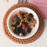 Plum Mulberry and Orange Peel Tea for Summer Cold Brew with Natural Ingredients