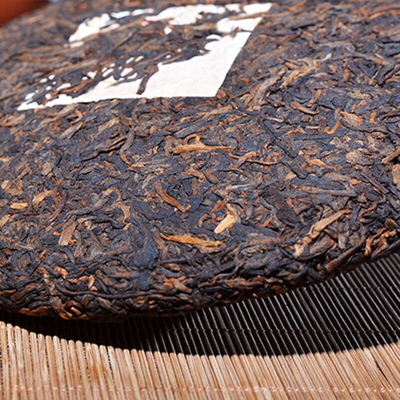 Yunnan Menghai Puerh Tea Cake Ripe Tea Cake 357g Aged Old Tea Secondary image
