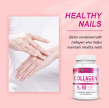 Collagen Vitamin C Biotin Tablets for Healthy Skin Hair Nail 60tablets/bottle
