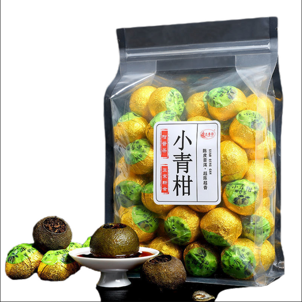 Xinhui Xiaoqingkang Pu'er tea 100g/250g/500g citrus tea raw sun-aged Yunnan ripe