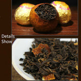 1 Piece Puer Tea Ripe Pu Erh Tea Dried Orange Yunnan Puerh Tea Slimming Benefit