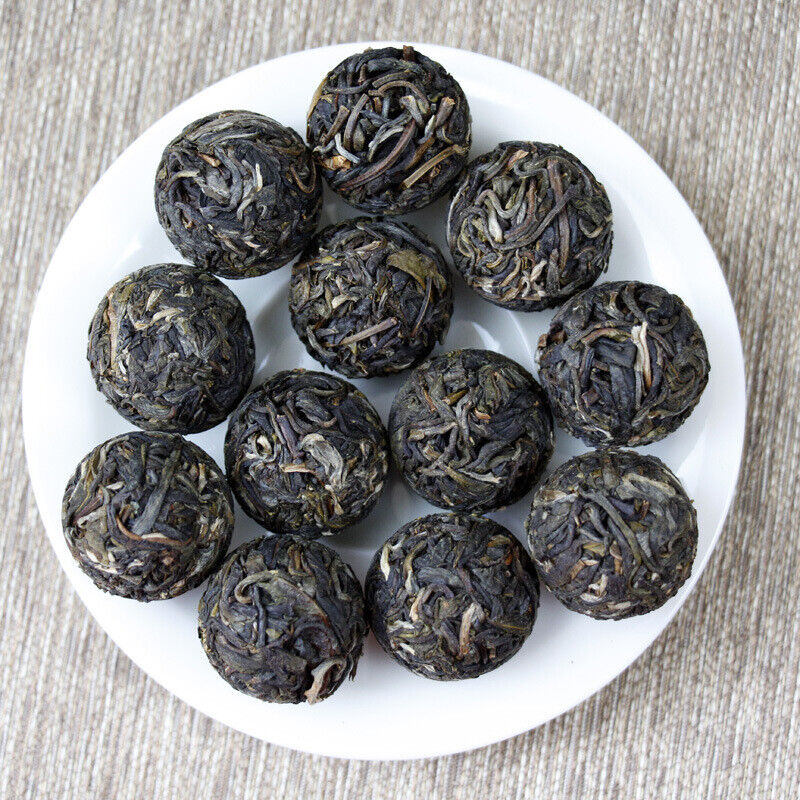 Dragon Pearl Tea Raw Pu-erh Tea White Moonlight White DianhuoTea From 10 pcs.