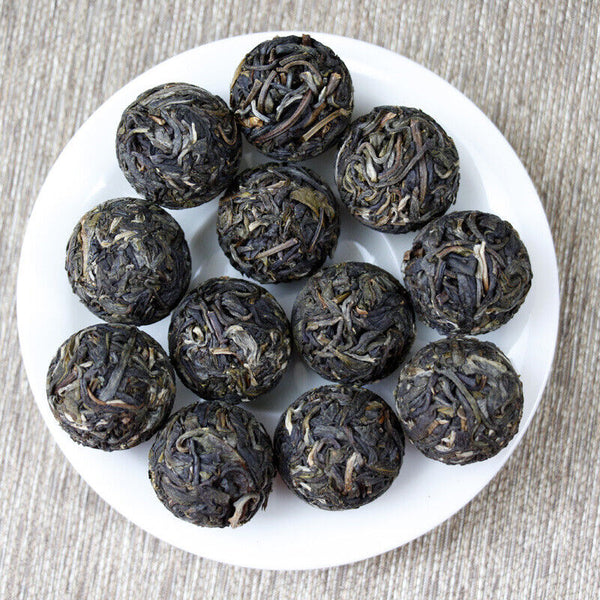 Dragon Pearl Tea Raw Pu-erh Tea White Moonlight White DianhuoTea From 10 pcs.