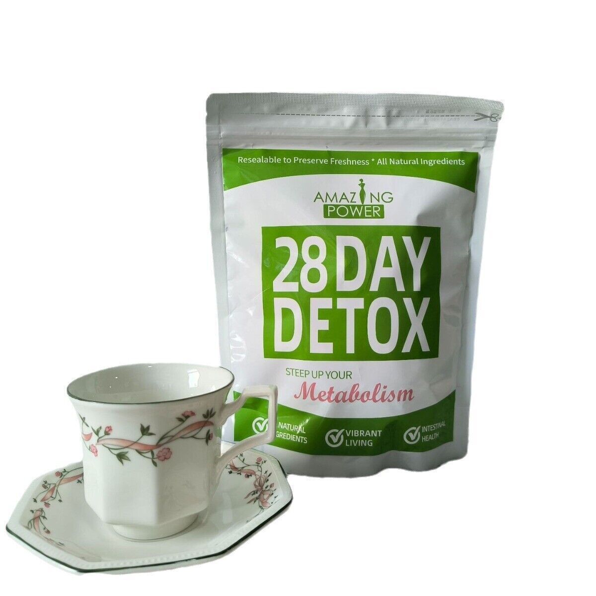 28 Day Natural Health Detox Tea Slim Weight Loss To Get Skinny Belly Fit Tea Secondary image