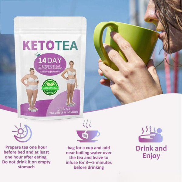 Green Herbal detox fit keto tea 100% Pure Natural 14 Days Weight Loss Slimming