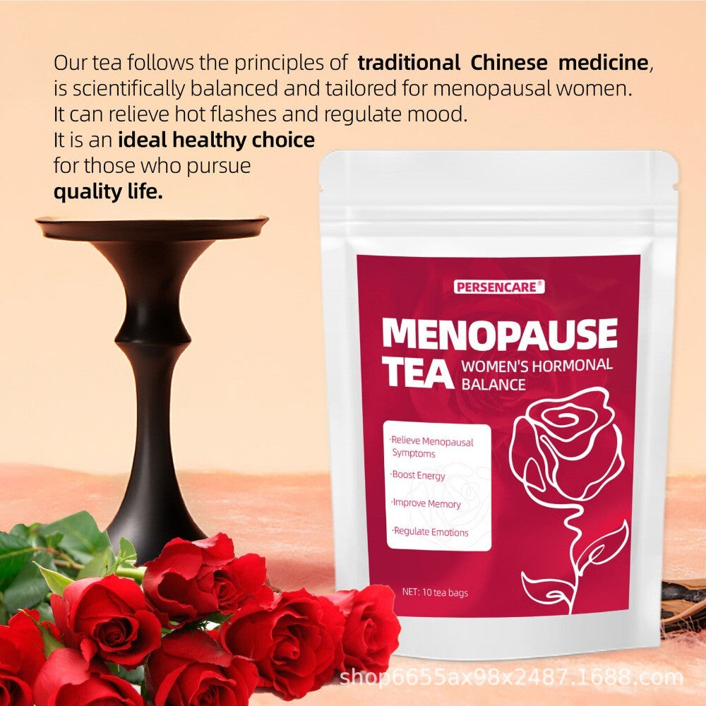 Menopause Support Tea Red Dates Longan Rose Beetroot Hormone Balance Herbal