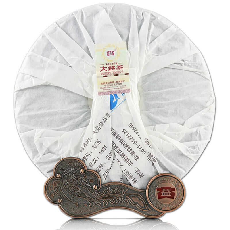 TAETEA Red Jade HongYu Menghai Dayi Pu-erh Tea Cake Ripe Pu'er Puer 357g/12.59oz