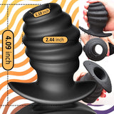 Anal Plug Hollow Ribbed Butt Plug Trainer for Comfortable Wear Hive Ass Tunnel