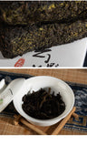 1kg Hunan Anhua Black Tea Aged Tea Hand-built Fu Brick Golden Flower Black Tea