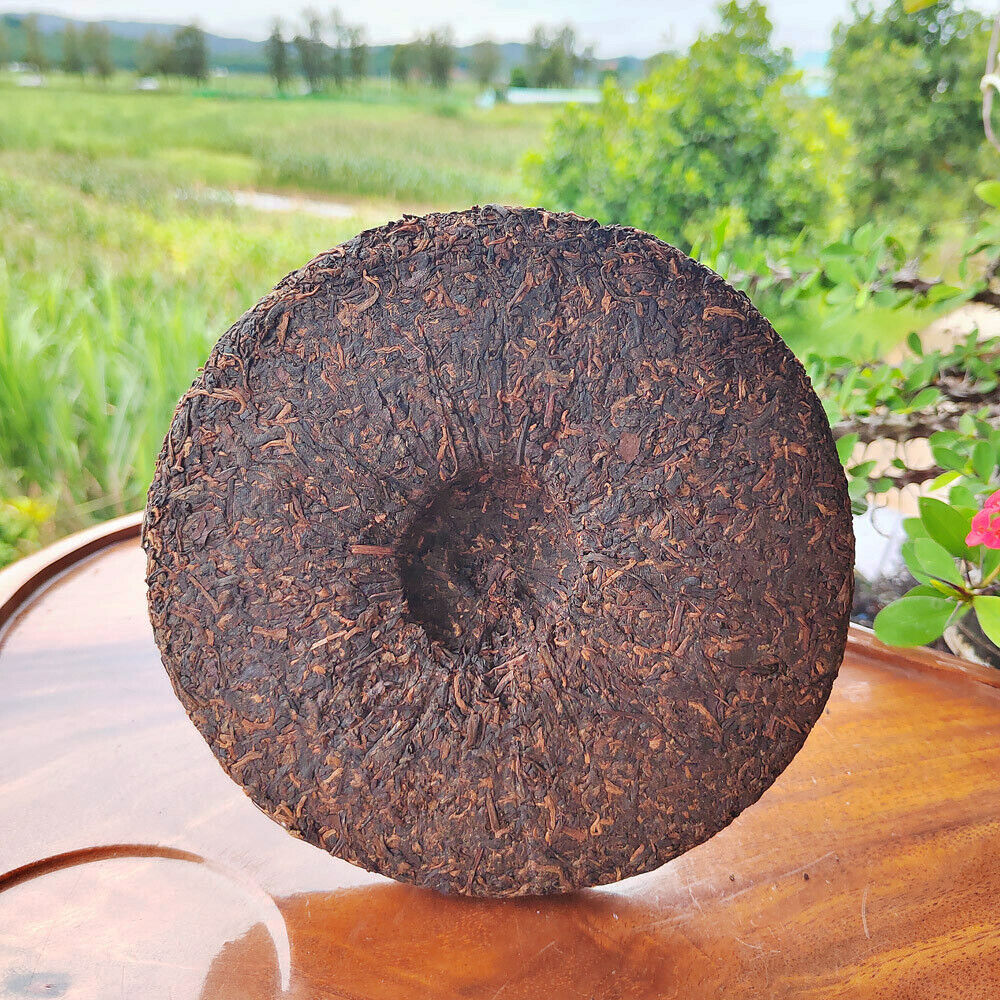 357g Puerh Tea Ripe Tea Palace Ripe Cake Golden Bud Yunnan Seven Cakes Pu'er Tea