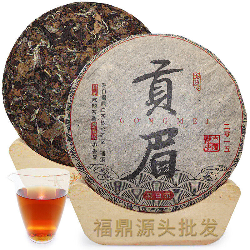 350G Fuding white tea cake gongmei white tea cake taimushan vein Panxi white tea Main image