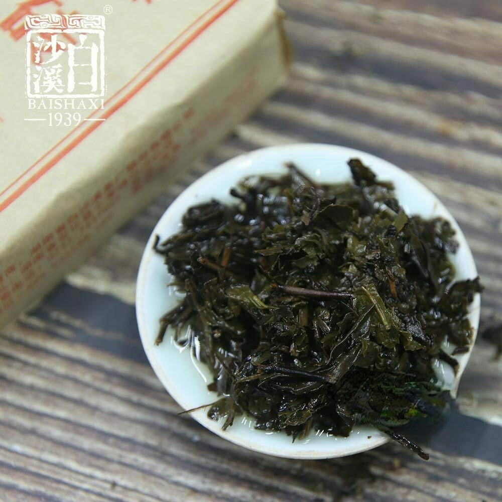 300g Anhua Baishaxi 2018 / 2019 yr Dark Tea with Golden Flower Dark Tea Fu Brick Secondary image