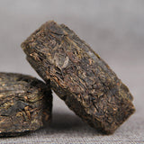 Moon Round Green Food  Puerh Tea Moon Cake Flower Good 100g/3.52oz Pu'er Raw Tea