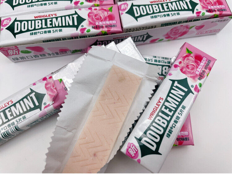 Rose Mint DOUBLEMINT Kaugummi 5pcs x 20 Portable Pack für frischen Atem