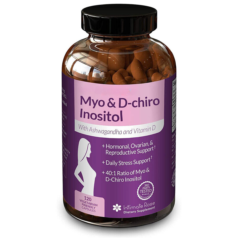 Myo-Inositol Supplement for PCOS with Ashwagandha and Vitamin D - 120 Capsules Main image