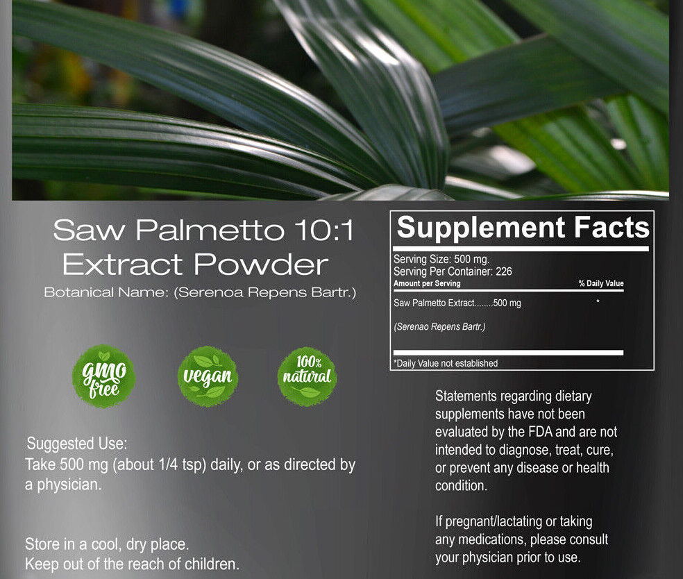 Saw Palmetto Extract Powder 3.53 oz Main image
