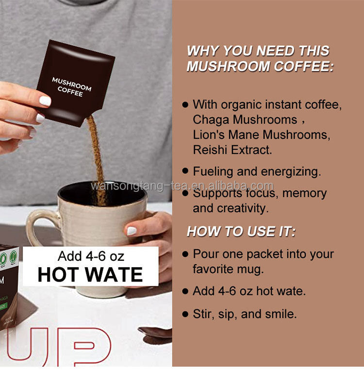 Slimming Products Weight Loss Coffee Mushroom Coffee Drinks Powder