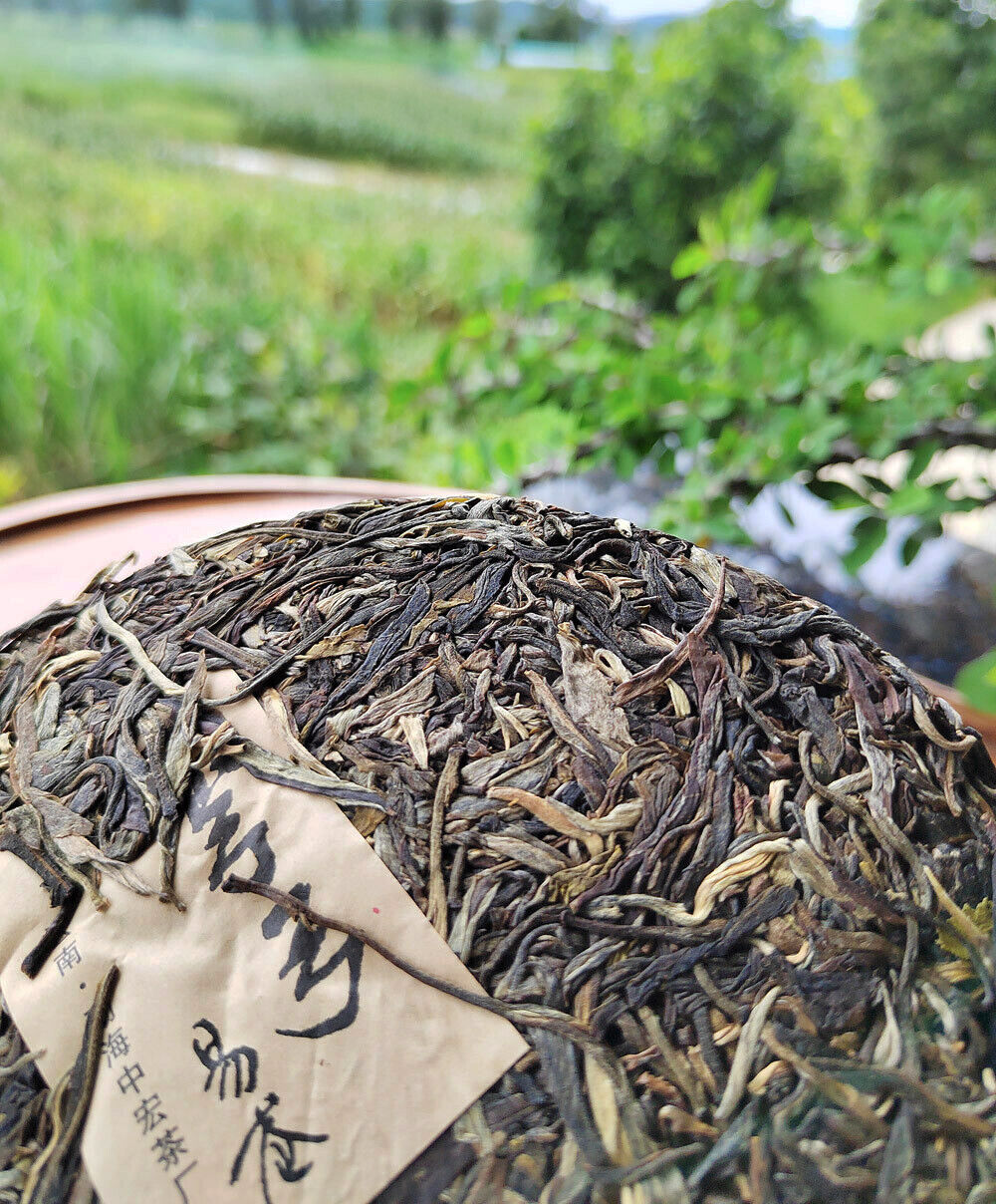 357G Yiwu Pu'er Tea Raw Tea Bent Bow Ancient Tree Tea Yunnan Tea Seven Cakes