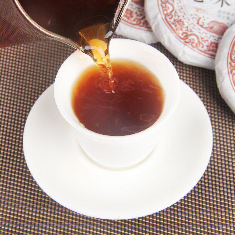 Yunnan Pu-erh Tea Aged Cake Menghai Ancient Tree Dry Storage Ripe Tea 50g