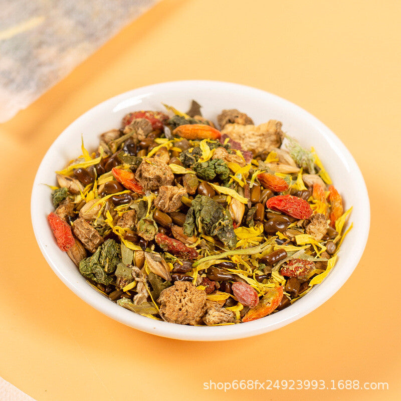 Herbal Blend Goji Berry Cassia Seed Health Drink Ginseng Chrysanthemum Tea