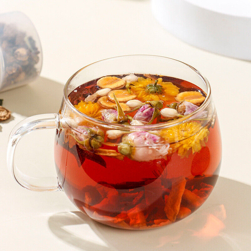 Small jar chrysanthemum goji berry red bean corn whisker combination  health tea