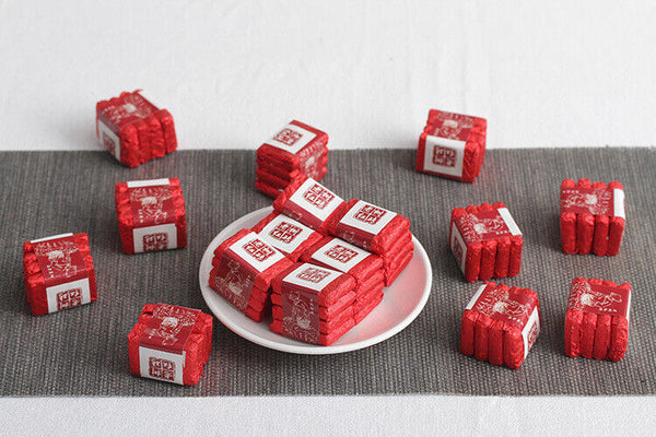 500g Yunnan Fengqing Kung Fu Black Tea Dian Hong Xiao Tuocha Golden Square Brick