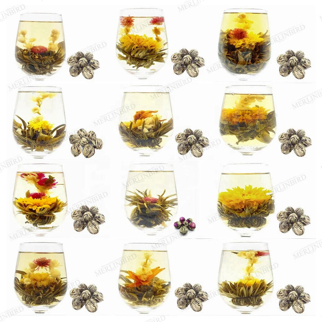 Handmade Gomphrena 20 Flavors of Blooming Flower Tea Ball 20pcs