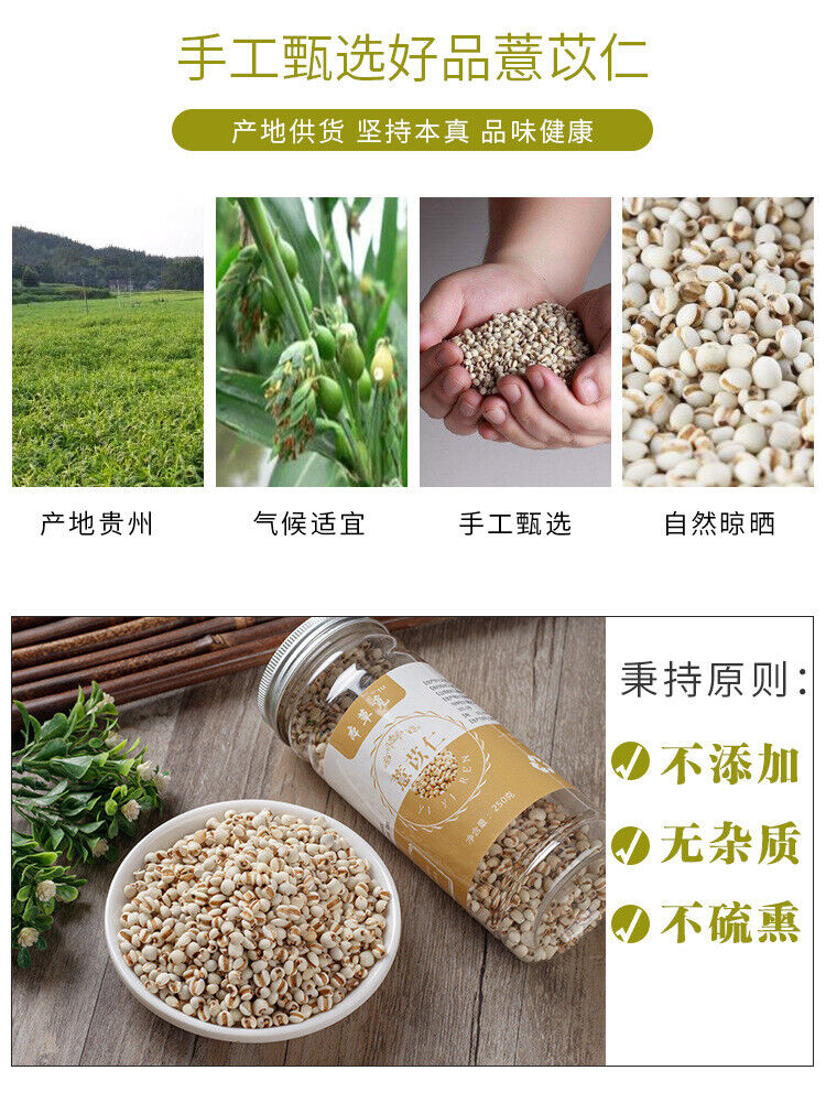 New Job's Tears Job's Tea Job's Tears Medicinal Uses 250g/8.8oz