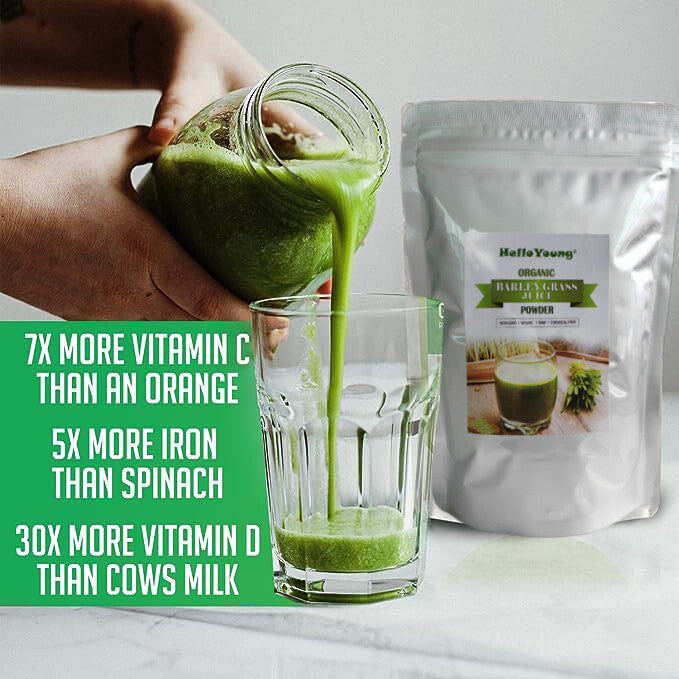 Barley Green Grass Juice Powder with rich fiber, no additives