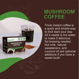 Natural Premium Quality Mushroom Organic Instant Coffee Sealed Packaging