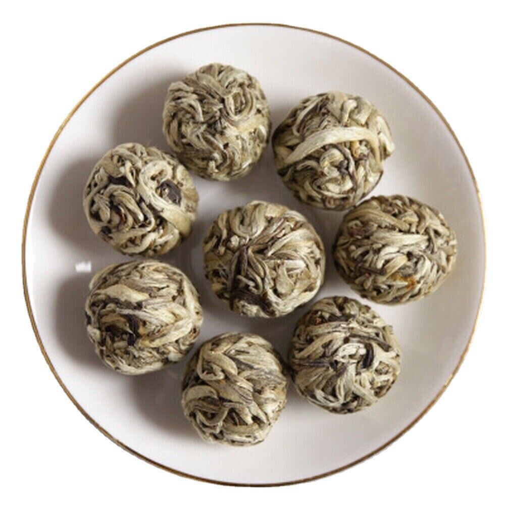 China Tea Sphere Bai Hao Yin Zhen Silver Needle Handmade Pearl White Tea Secondary image