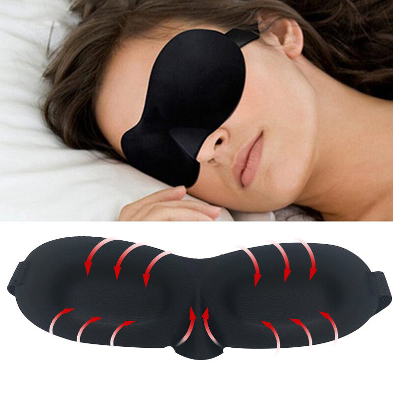 Travel Comfortable Sleeping Eye Blindfold Shading Sleep Eye Relax Soft Massager Secondary image