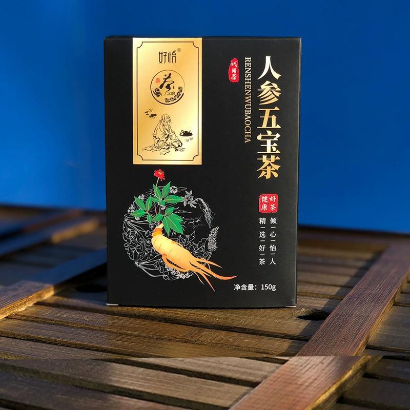150g Health Red Dates Goji Mulberry Polygonatum Ginseng Five Treasures Tea Secondary image
