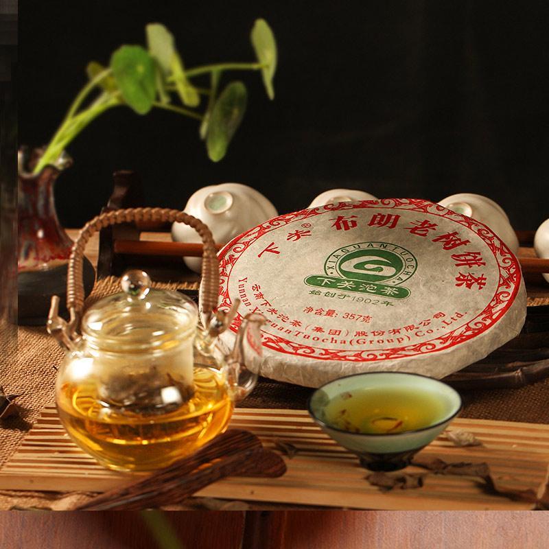 357g Yunnan Bulang Old Tree Raw Puerh Tea Iron Cake ,Xia Guan 2011 Sheng Puer