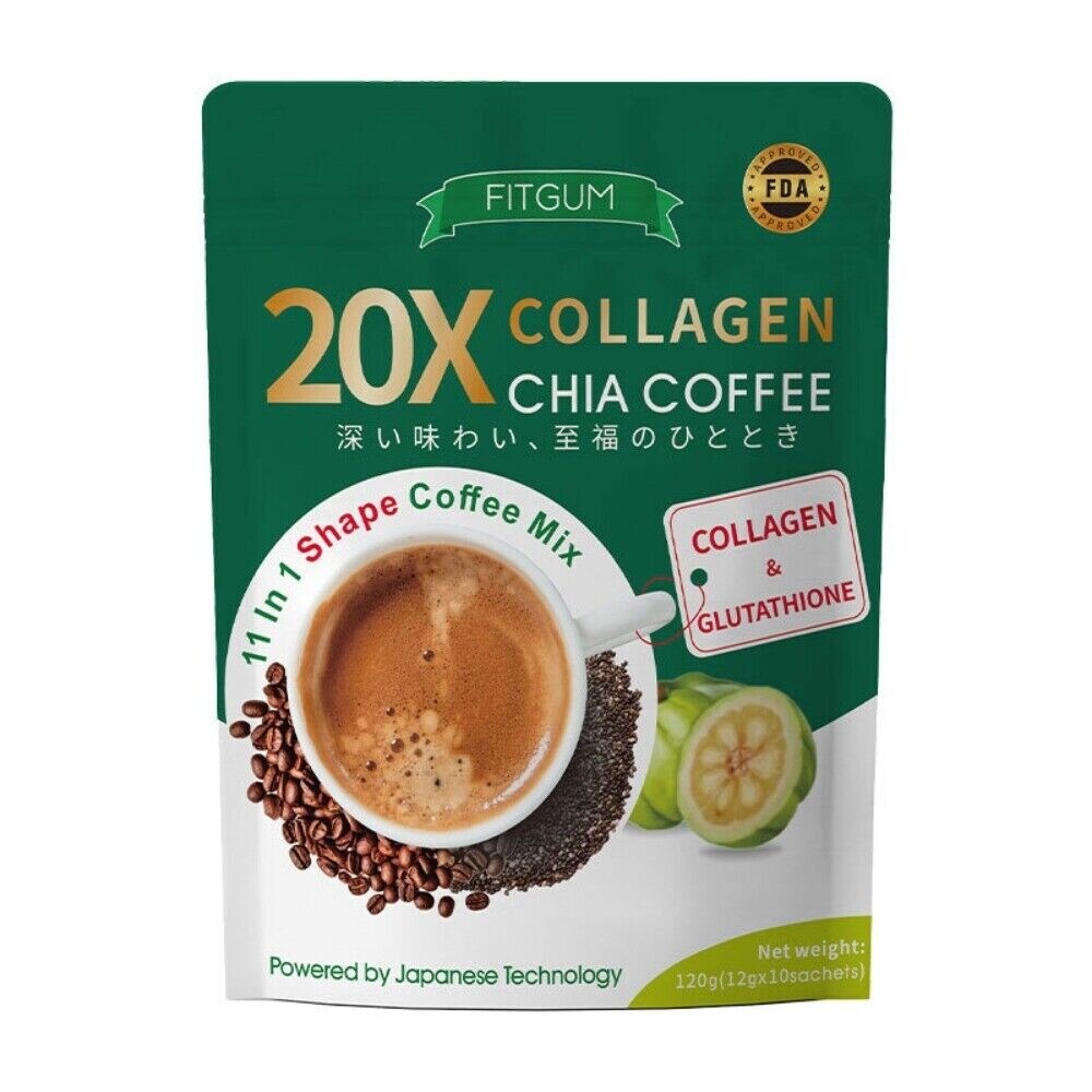 Collagen Protein Chia Seed Coffee Original Superfood Blend Natural 120g Secondary image