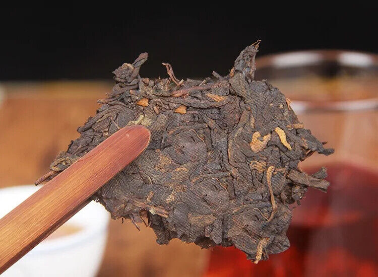Yunnan Kongfu Puer Tea Cake Shu Puerh 357 Gram Cha Bing Yunnan Qizi Cha