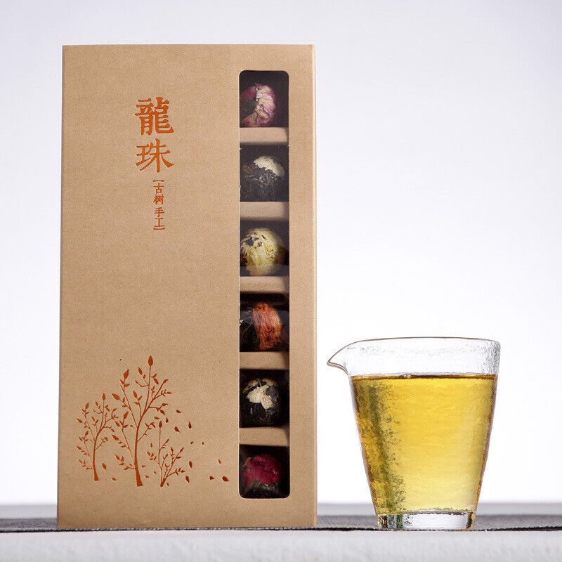 Yunnan Pu'er tea rose jasmine tea dragon pearl peony flower ball 6 flavors 18pcs Main image