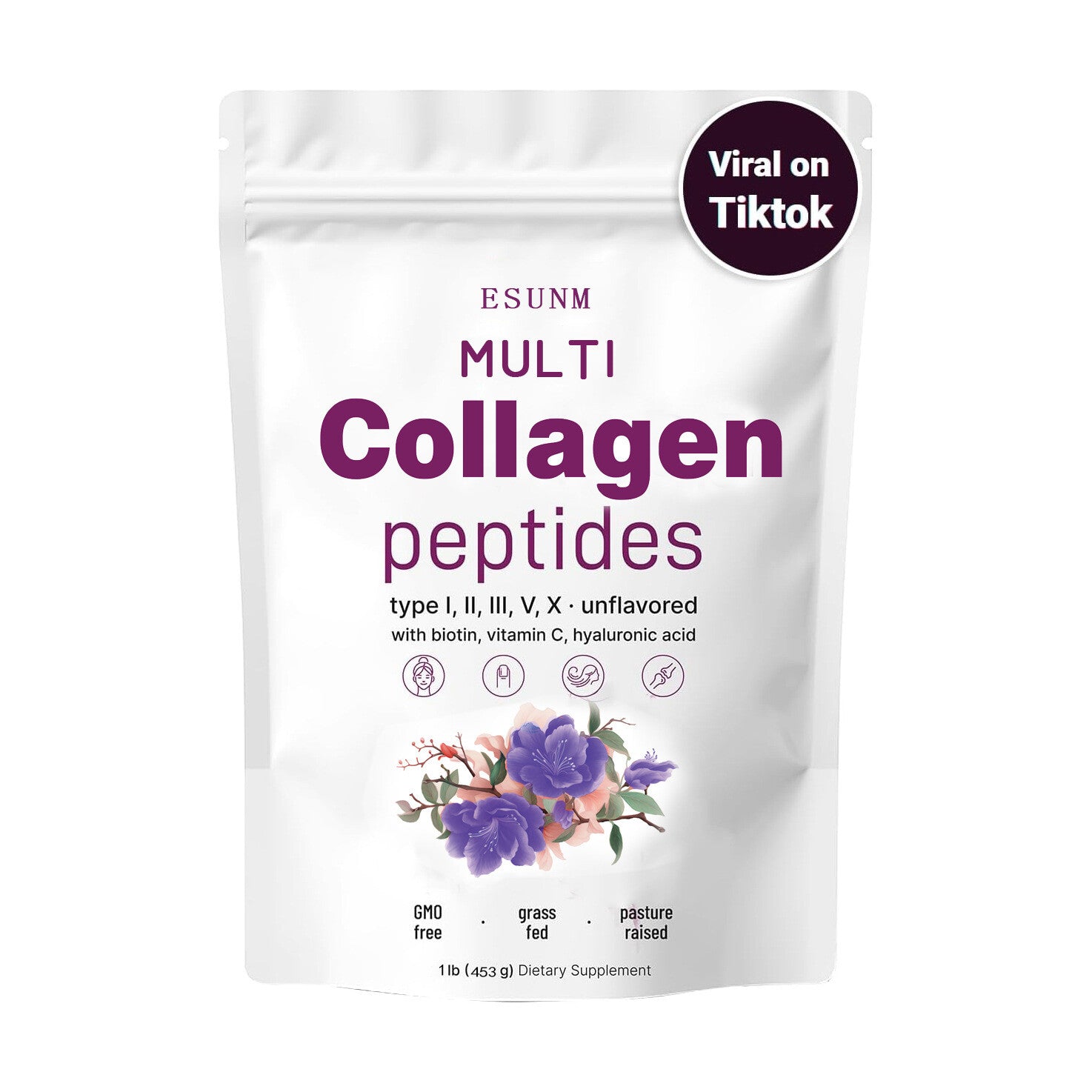 Multi Collagen Peptides Powder-HydrolyzedProtein Peptides (Type l,l,ll,v,X) with Main image