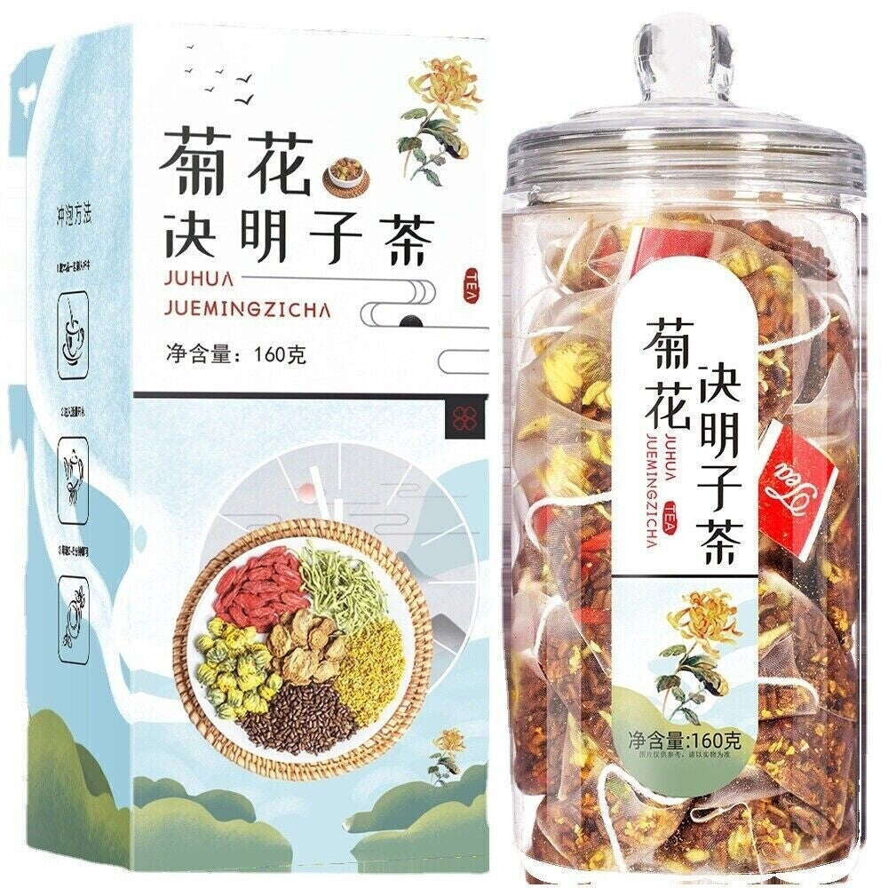 Chrysanthemum Cassia Tea Bags Organic Burdock Natural Herbal Wellness Blend