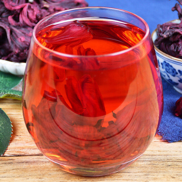 Rosehip and Hibiscus Flower Tea with Dried Roses in Tin Can 40g*2