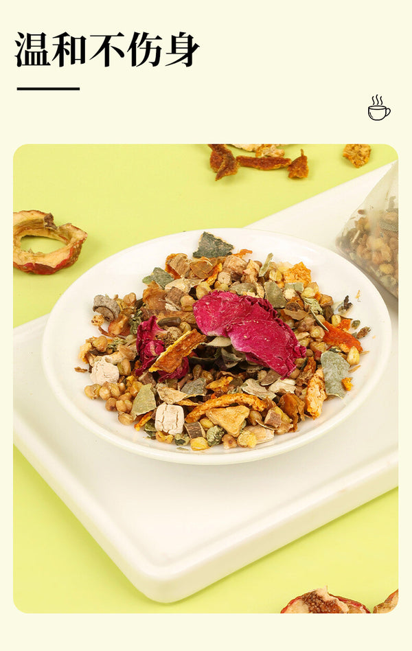 Melon Cassia Hawthorn Rose Tea Natural Blend Oil-Cleansing Herbal Tea Winter