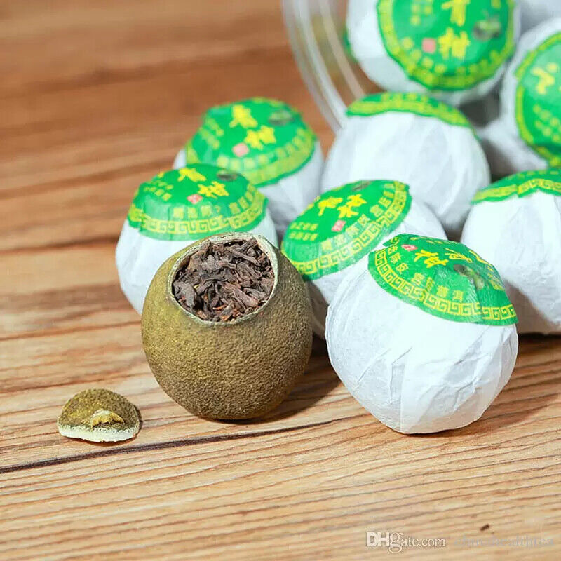 Dried Tangerine Cooked Puer peel ripe puer natural plant tea Xiao Qinggan 250g
